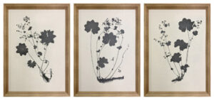 Huddwick - Wall Art Set (Set of 3) - Linen / Black