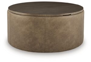 Bethanstone - Storage Ottoman - Warm Brown
